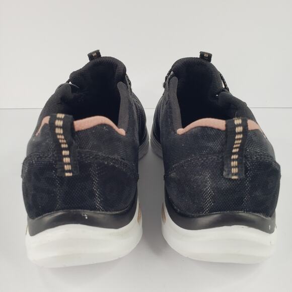 Skechers Womens Summits Sz 11 Shoes Black Leopard Print Walking Running Slip On - Picture 6 of 16